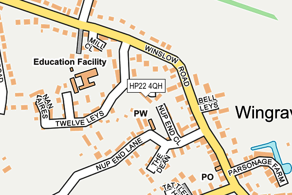 HP22 4QH map - OS OpenMap – Local (Ordnance Survey) HP22 4QH map - OS OpenMap – Local (Ordnance Survey)