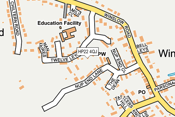 HP22 4QJ map - OS OpenMap – Local (Ordnance Survey) HP22 4QJ map - OS OpenMap – Local (Ordnance Survey)