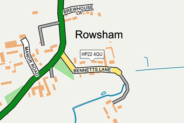 HP22 4QU map - OS OpenMap – Local (Ordnance Survey) HP22 4QU map - OS OpenMap – Local (Ordnance Survey)