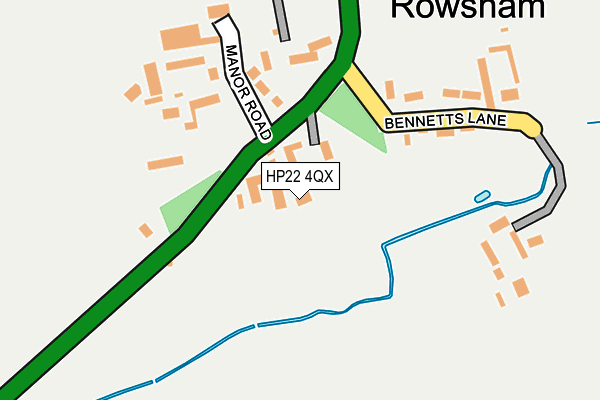 HP22 4QX map - OS OpenMap – Local (Ordnance Survey)