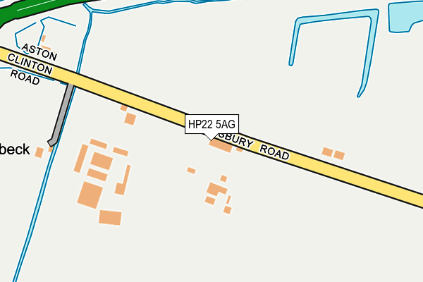 HP22 5AG map - OS OpenMap – Local (Ordnance Survey) HP22 5AG map - OS OpenMap – Local (Ordnance Survey)