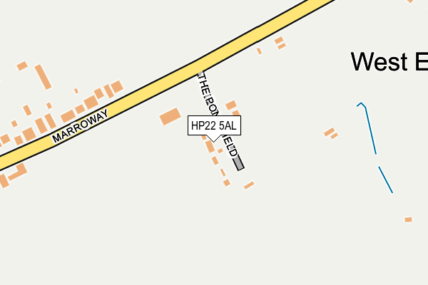HP22 5AL map - OS OpenMap – Local (Ordnance Survey) HP22 5AL map - OS OpenMap – Local (Ordnance Survey)