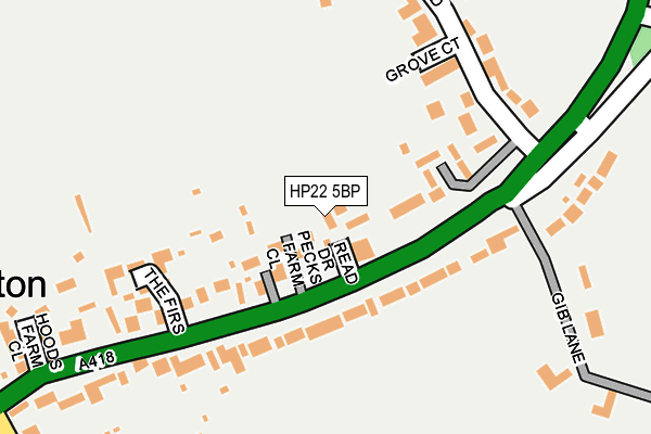 HP22 5BP map - OS OpenMap – Local (Ordnance Survey)