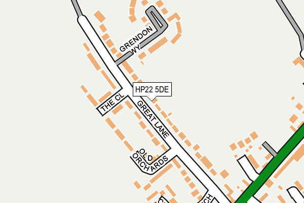 HP22 5DE map - OS OpenMap – Local (Ordnance Survey)