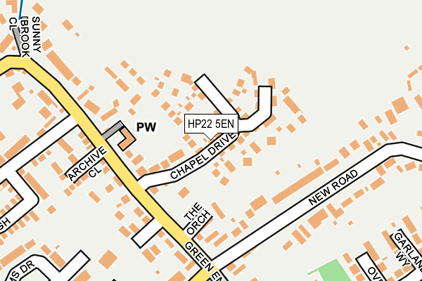 HP22 5EN map - OS OpenMap – Local (Ordnance Survey) HP22 5EN map - OS OpenMap – Local (Ordnance Survey)