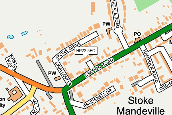 HP22 5FQ map - OS OpenMap – Local (Ordnance Survey) HP22 5FQ map - OS OpenMap – Local (Ordnance Survey)