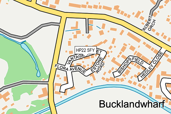 HP22 5FY map - OS OpenMap – Local (Ordnance Survey)