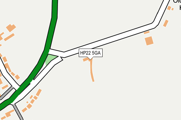 HP22 5GA map - OS OpenMap – Local (Ordnance Survey) HP22 5GA map - OS OpenMap – Local (Ordnance Survey)