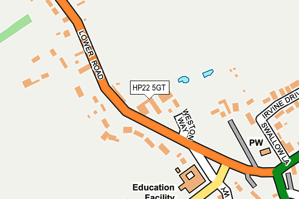 HP22 5GT map - OS OpenMap – Local (Ordnance Survey)