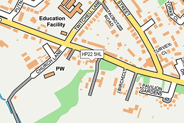 HP22 5HL map - OS OpenMap – Local (Ordnance Survey) HP22 5HL map - OS OpenMap – Local (Ordnance Survey)