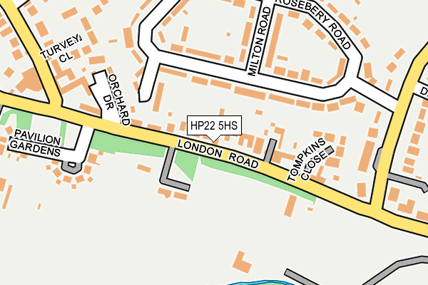 HP22 5HS map - OS OpenMap – Local (Ordnance Survey) HP22 5HS map - OS OpenMap – Local (Ordnance Survey)