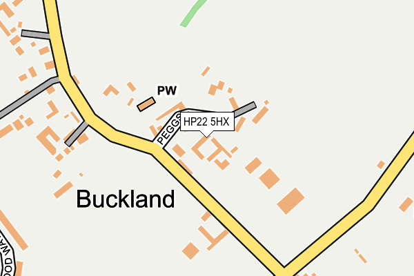HP22 5HX map - OS OpenMap – Local (Ordnance Survey)