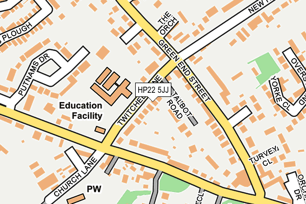 HP22 5JJ map - OS OpenMap – Local (Ordnance Survey) HP22 5JJ map - OS OpenMap – Local (Ordnance Survey)