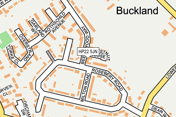 HP22 5JN map - OS OpenMap – Local (Ordnance Survey)