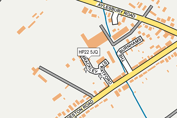 HP22 5JQ map - OS OpenMap – Local (Ordnance Survey)