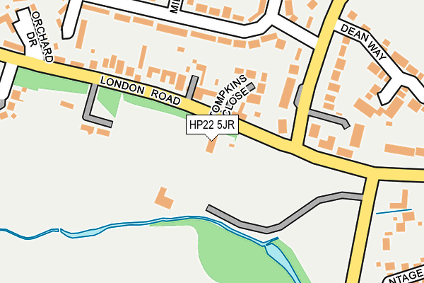 HP22 5JR map - OS OpenMap – Local (Ordnance Survey)