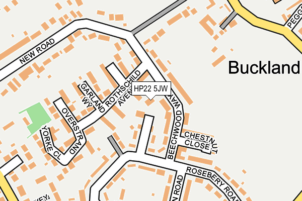 HP22 5JW map - OS OpenMap – Local (Ordnance Survey) HP22 5JW map - OS OpenMap – Local (Ordnance Survey)