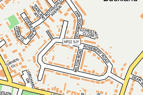 HP22 5JY map - OS OpenMap – Local (Ordnance Survey) HP22 5JY map - OS OpenMap – Local (Ordnance Survey)