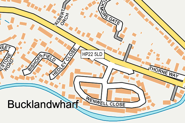 HP22 5LD map - OS OpenMap – Local (Ordnance Survey)