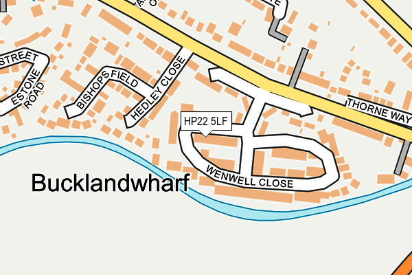HP22 5LF map - OS OpenMap – Local (Ordnance Survey) HP22 5LF map - OS OpenMap – Local (Ordnance Survey)