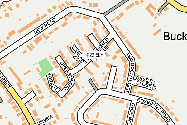 HP22 5LY map - OS OpenMap – Local (Ordnance Survey) HP22 5LY map - OS OpenMap – Local (Ordnance Survey)