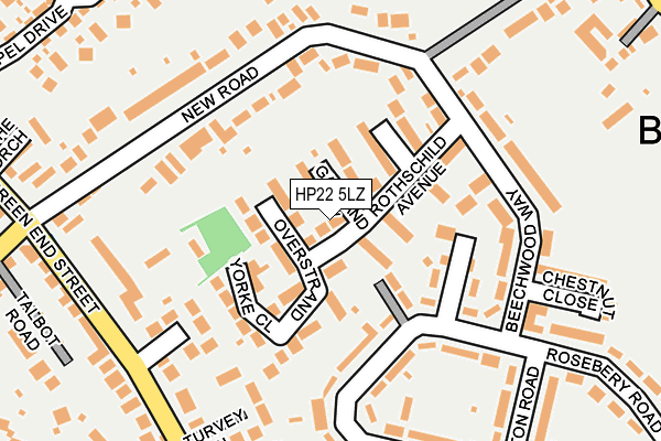 HP22 5LZ map - OS OpenMap – Local (Ordnance Survey) HP22 5LZ map - OS OpenMap – Local (Ordnance Survey)