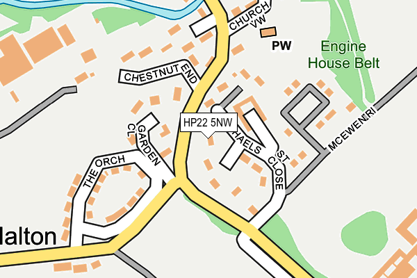 HP22 5NW map - OS OpenMap – Local (Ordnance Survey)