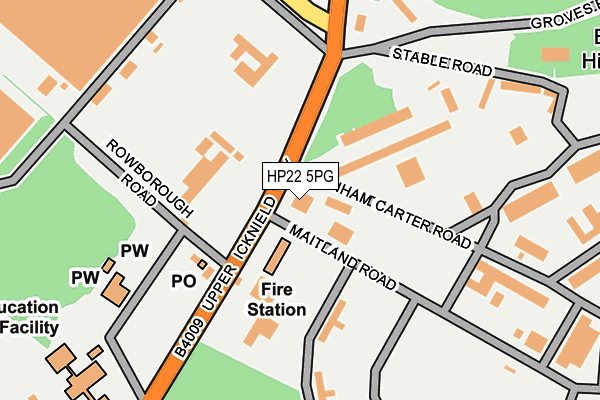 HP22 5PG map - OS OpenMap – Local (Ordnance Survey) HP22 5PG map - OS OpenMap – Local (Ordnance Survey)