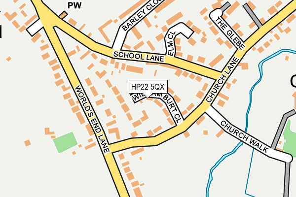 HP22 5QX map - OS OpenMap – Local (Ordnance Survey) HP22 5QX map - OS OpenMap – Local (Ordnance Survey)