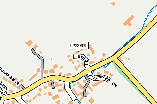 HP22 5RU map - OS OpenMap – Local (Ordnance Survey) HP22 5RU map - OS OpenMap – Local (Ordnance Survey)