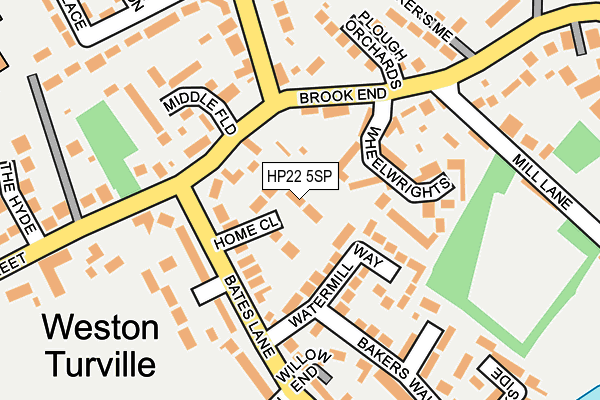 HP22 5SP map - OS OpenMap – Local (Ordnance Survey)