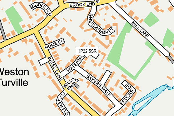 HP22 5SR map - OS OpenMap – Local (Ordnance Survey)