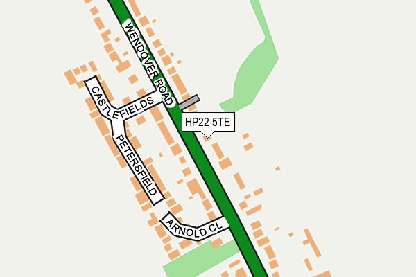 HP22 5TE map - OS OpenMap – Local (Ordnance Survey) HP22 5TE map - OS OpenMap – Local (Ordnance Survey)