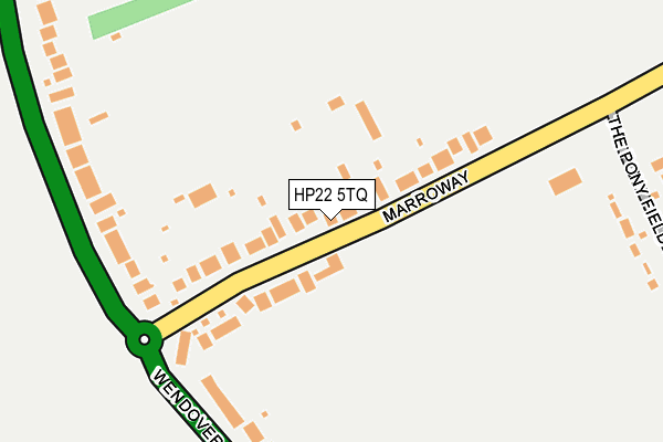 HP22 5TQ map - OS OpenMap – Local (Ordnance Survey)