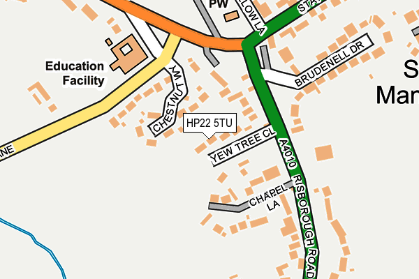 HP22 5TU map - OS OpenMap – Local (Ordnance Survey) HP22 5TU map - OS OpenMap – Local (Ordnance Survey)
