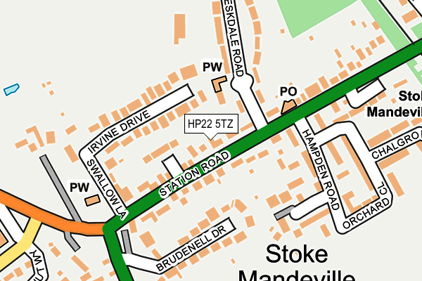 HP22 5TZ map - OS OpenMap – Local (Ordnance Survey) HP22 5TZ map - OS OpenMap – Local (Ordnance Survey)