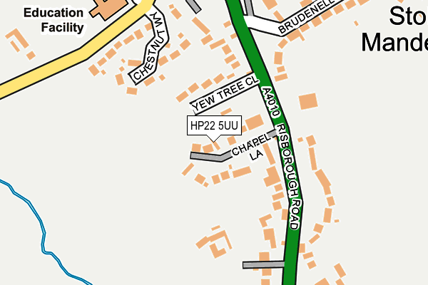 HP22 5UU map - OS OpenMap – Local (Ordnance Survey)