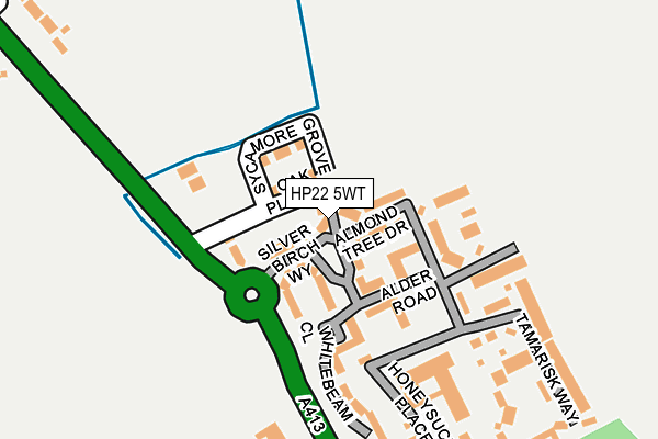 HP22 5WT map - OS OpenMap – Local (Ordnance Survey) HP22 5WT map - OS OpenMap – Local (Ordnance Survey)
