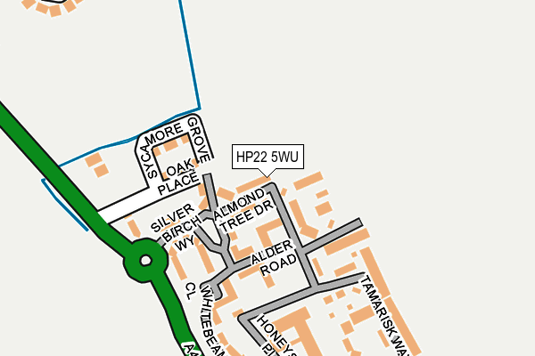 HP22 5WU map - OS OpenMap – Local (Ordnance Survey) HP22 5WU map - OS OpenMap – Local (Ordnance Survey)