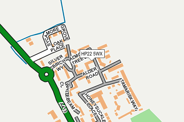 HP22 5WX map - OS OpenMap – Local (Ordnance Survey) HP22 5WX map - OS OpenMap – Local (Ordnance Survey)