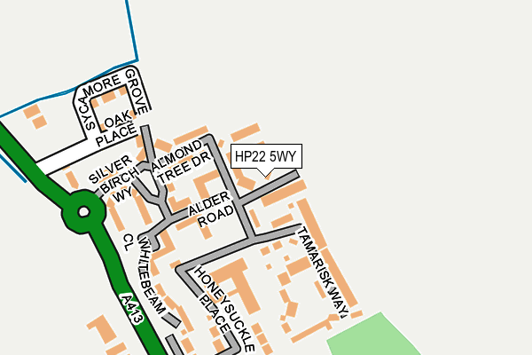 HP22 5WY map - OS OpenMap – Local (Ordnance Survey) HP22 5WY map - OS OpenMap – Local (Ordnance Survey)