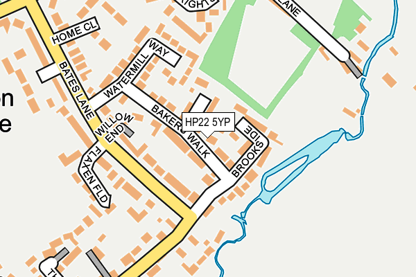 HP22 5YP map - OS OpenMap – Local (Ordnance Survey)