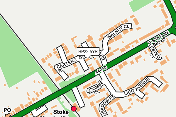 HP22 5YR map - OS OpenMap – Local (Ordnance Survey)