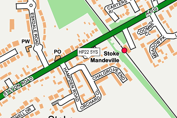 HP22 5YS map - OS OpenMap – Local (Ordnance Survey) HP22 5YS map - OS OpenMap – Local (Ordnance Survey)