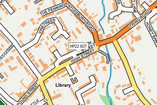 HP22 6DT map - OS OpenMap – Local (Ordnance Survey) HP22 6DT map - OS OpenMap – Local (Ordnance Survey)