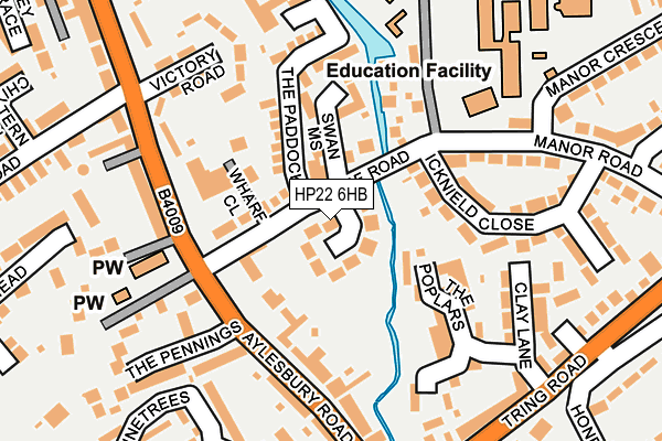 HP22 6HB map - OS OpenMap – Local (Ordnance Survey) HP22 6HB map - OS OpenMap – Local (Ordnance Survey)