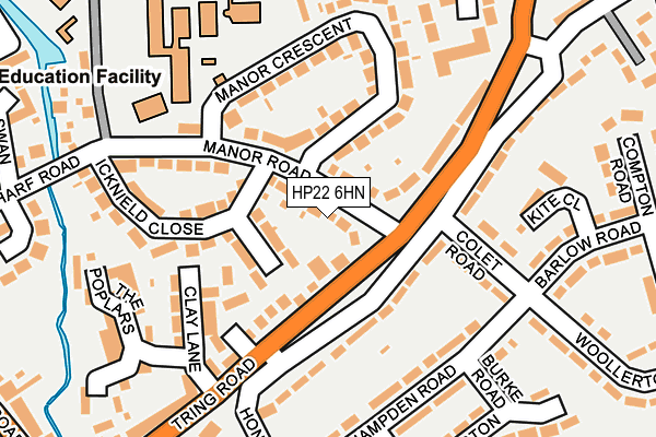 HP22 6HN map - OS OpenMap – Local (Ordnance Survey) HP22 6HN map - OS OpenMap – Local (Ordnance Survey)