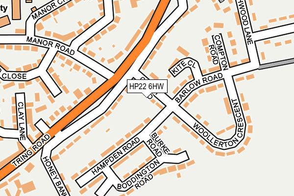 HP22 6HW map - OS OpenMap – Local (Ordnance Survey) HP22 6HW map - OS OpenMap – Local (Ordnance Survey)