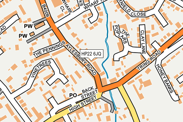 HP22 6JQ map - OS OpenMap – Local (Ordnance Survey) HP22 6JQ map - OS OpenMap – Local (Ordnance Survey)