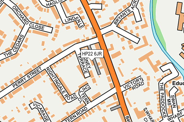 HP22 6JR map - OS OpenMap – Local (Ordnance Survey) HP22 6JR map - OS OpenMap – Local (Ordnance Survey)